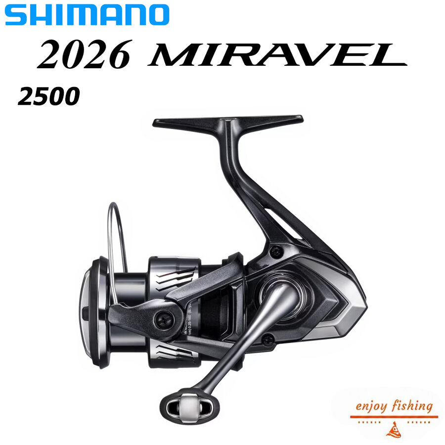 SHIMANO 2026 MIRAVEL 2500 Спиннинговая катушка рыболовная безынерционная для спиннинга, Малайзия