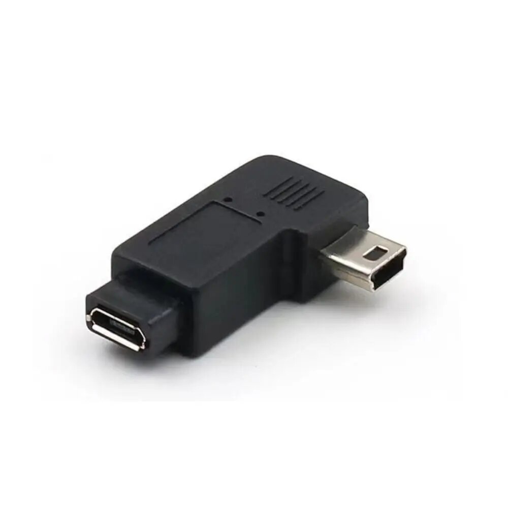 Переходник с Micro USB на Mini USB, USB-коннектор Mini USB, переходник с Micro USB на -left bend