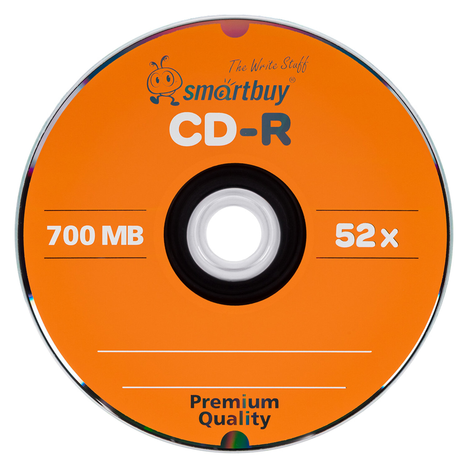 Диск CD-R SMARTBUY, 700 Мб, 52x, Bulk (упаковка на шпиле), комплект 100 шт, SBCD-R100S