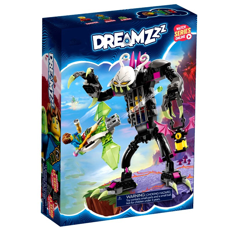 DREAMZzz Город мечты Охотник Кошмарная акула Подводная лодка Маттео Космический автомобиль Деревня Башня Крокодил Автомобиль