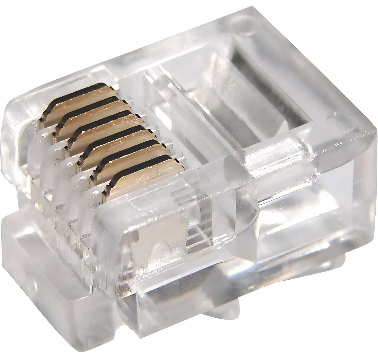 Телефонный разъем REXANT UTP, RJ-12 (6P6C), CAT 3 05-1013