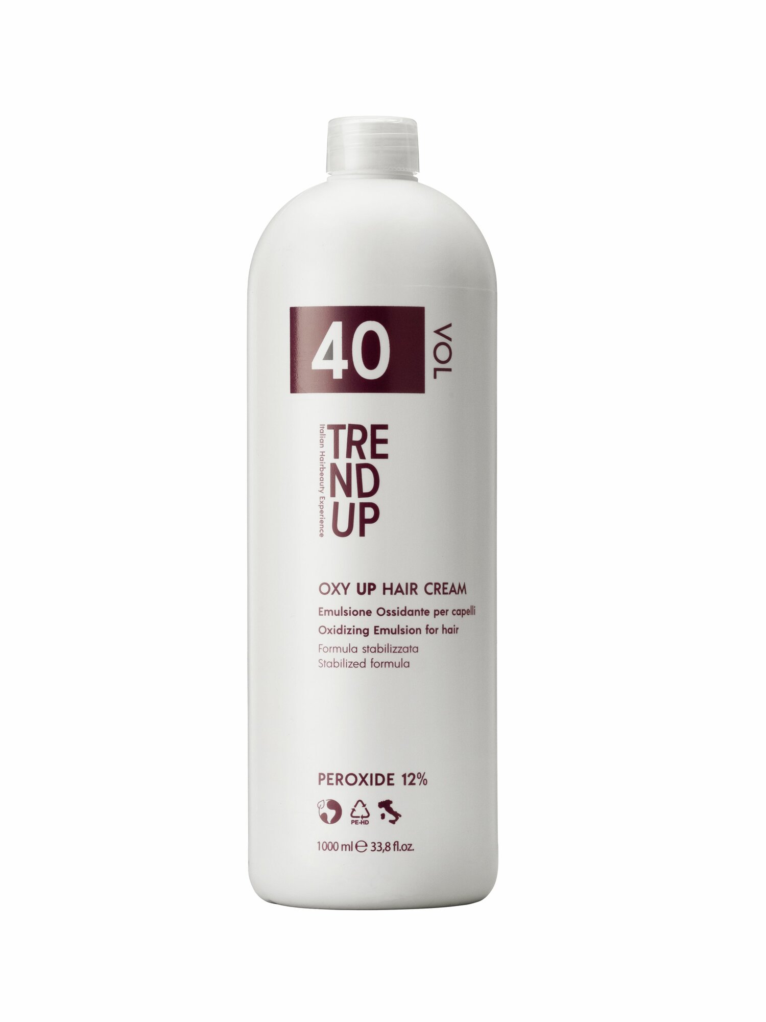 Окислитель 12% для окрашивания волос 40 Vol, Профессиональный, TREND UP OXY UP HAIR CREAM, 1000 мл