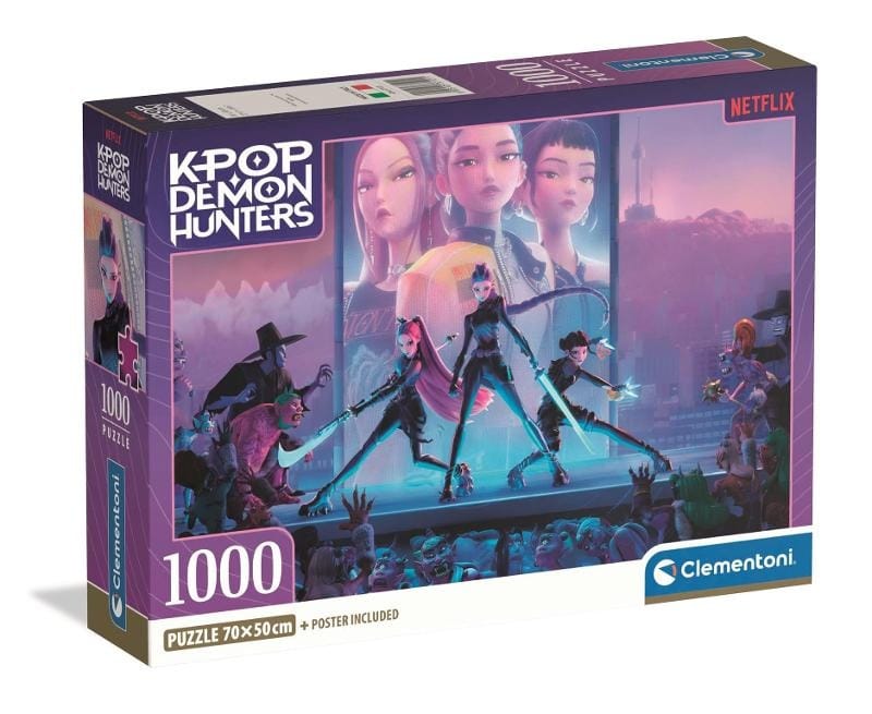 Пазл Clementoni K-Pop Demon Hunters, 1000 элементов, 70x50 см