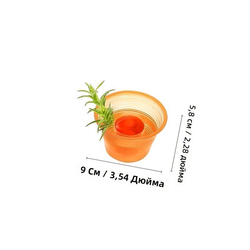 Одноразовые стаканы для шотов 28 шт, 2 унции, с цветными крышками, оранжевые