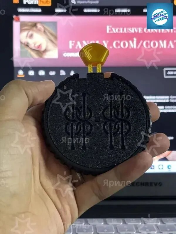 Рулетка интимная для пар, 6 вариантов поз, черная, 8 см, 1 шт.