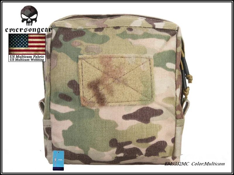 Спасательный мешок Emersongear 17 см * 17 см, тактическая медицинская аптечка первой помощи, охотничий спасательпосылка пакет, сумка для жилета