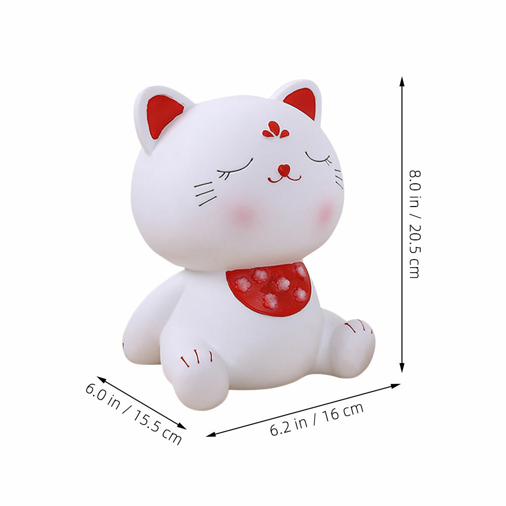 Кошачья Копилка Несломаемая Копилка Для Сбережений В Форме Милого Кота 20.50X16.00X15.50Cm