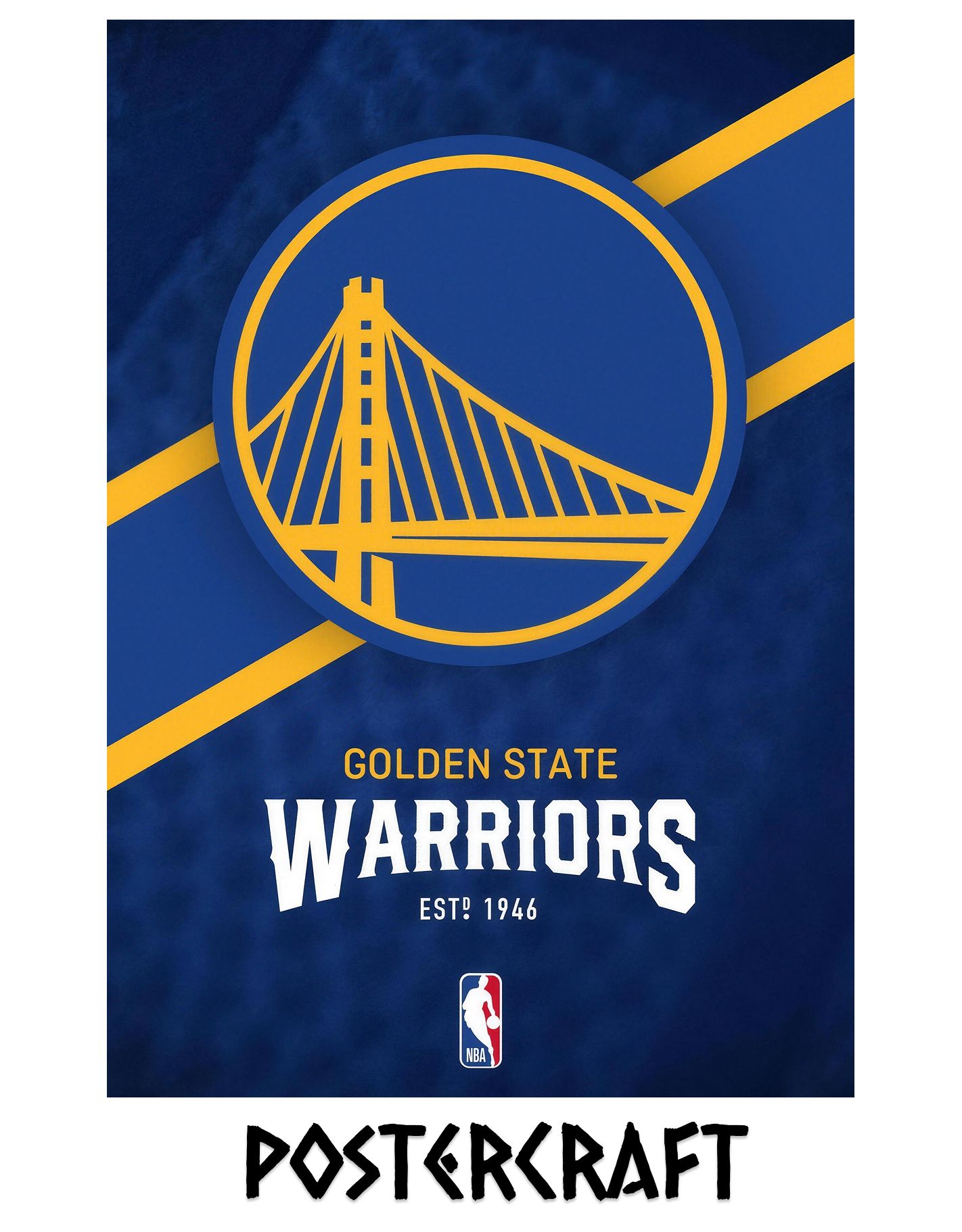 Постер Баскетбол "Golden State Warriors" (Команды НБА / NBA), А3, глянцевый, 42х29.7см