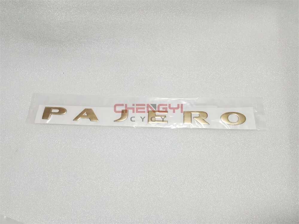 1 шт. Крышка запасного колеса с логотипом Pajero, подходит для Pajero Montero Shogun Желтый, golden