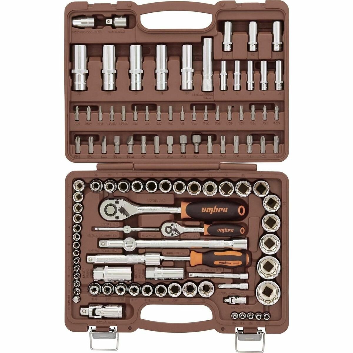 Набор инструмента 1/4, 3/8, и 1/2DR, 108 предметов Ombra OMT108S (1340019)