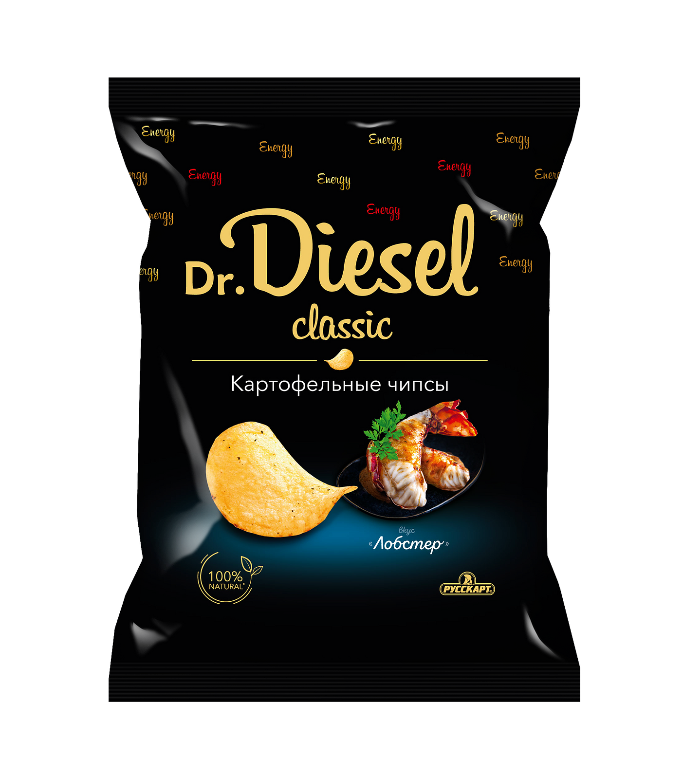 Упаковка из 20 пачек Картофель Русскарт "Dr.Diesel" лобстер 120г