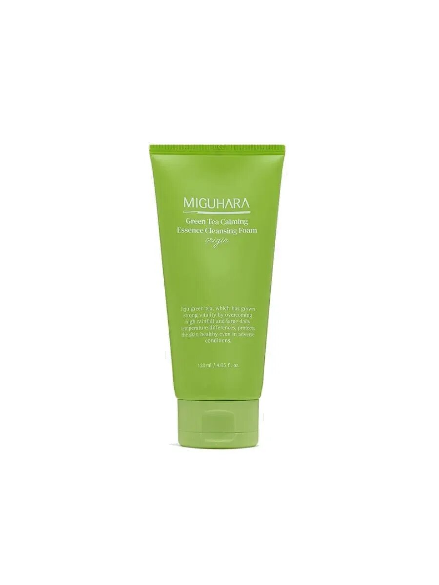 #Пенка для умывания MIGUHARA Green Tea Calming Essence Cleansing Foam origin 120 мл#
