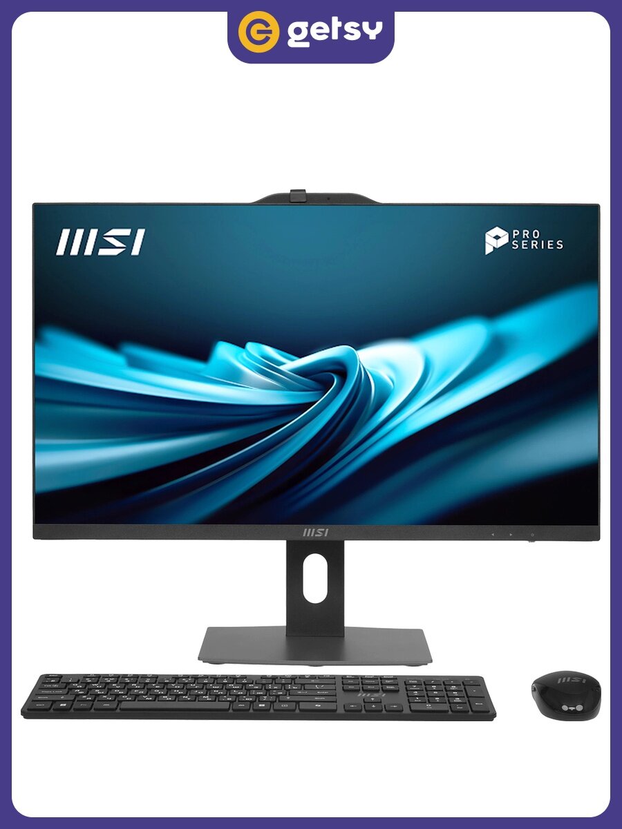 Моноблок MSI PRO AP272P 14M-1208XRU, 27" 1920x1080, Intel Core i5 14400, 16ГБ/SSD 512ГБ, клавиатура (русская), без ПО