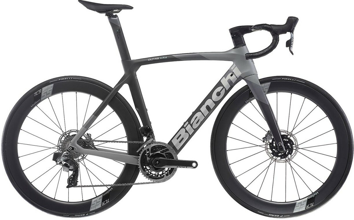 Велосипед Bianchi Oltre XR4 CV Ultegra Di2 12v Ecsi 50, рама 61 см (195-205 см), черный-серый