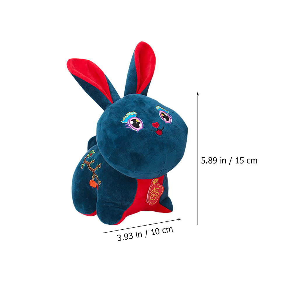 5 Штук Милые Кролики Игрушки Знак Зодиака Новый Год Украшение 15Cm