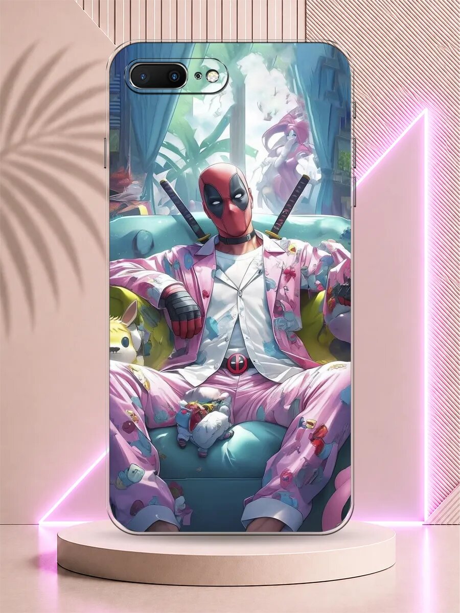 Чехол на iPhone 7+ / 8+ Дэдпул