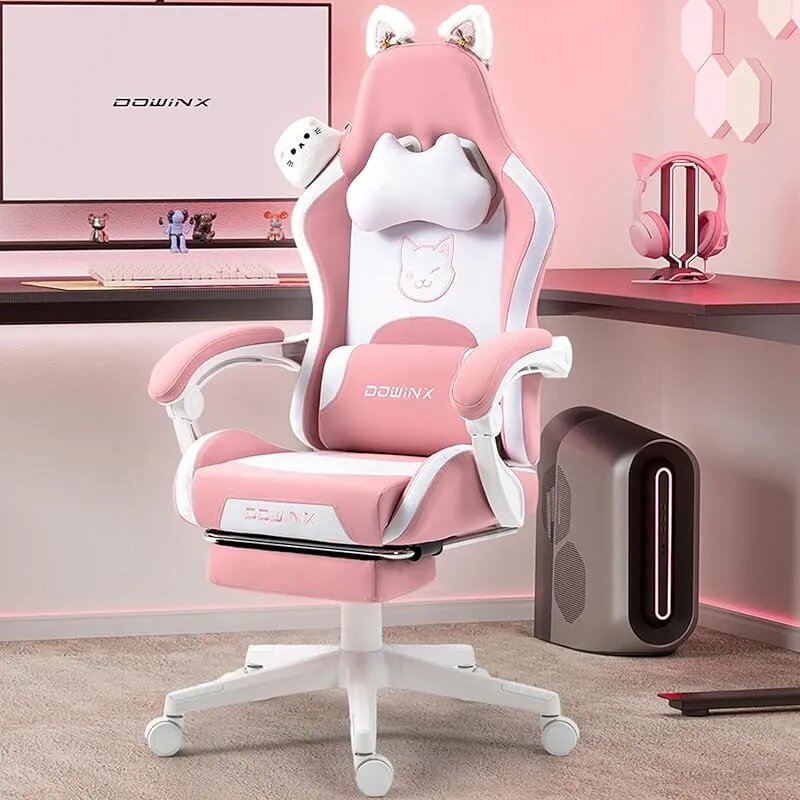Игровое компьютерное кресло, розовый