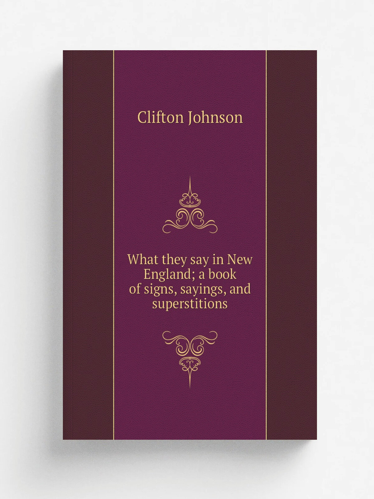 What they say in New England; a book of signs, sayings, and superstitions | Clifton Johnson | Репринт