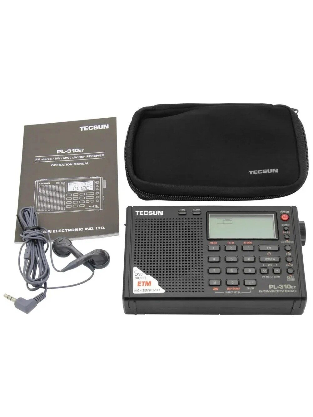 Портативный цифровой всеволновый радиоприемник Tecsun PL-310ET (export version) black