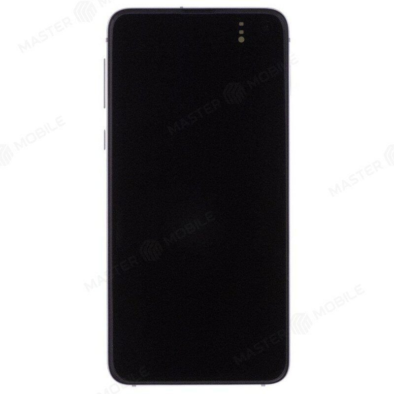 Дисплей для Samsung G970 Galaxy S10e + тачскрин (серебристый) (в рамке) (ORIG100) (возможен дефект ЛКП)