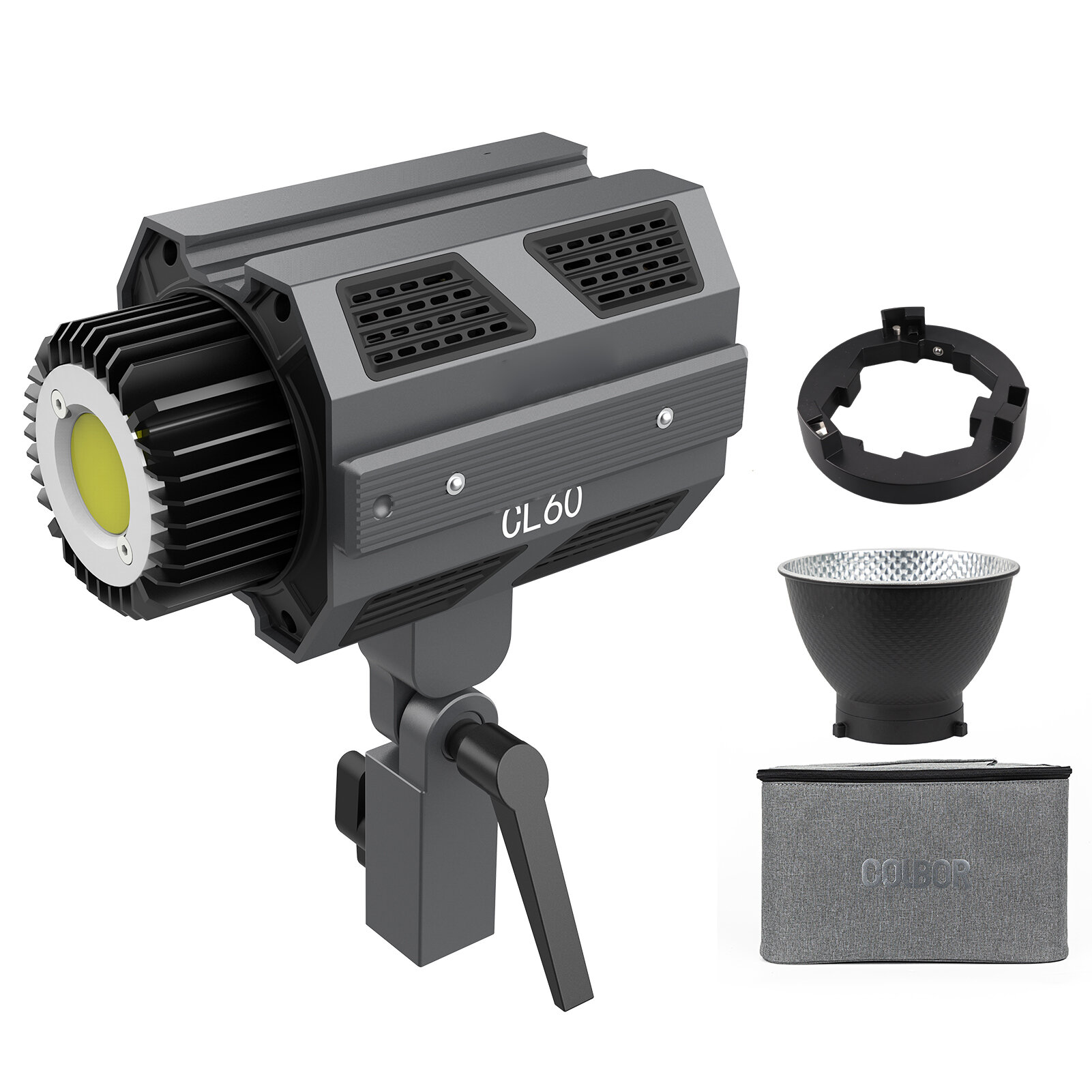 LED светильник для видеосъемки, 2700K-6500K, 65W, диммируемый, с тихим режимом и APP управлением