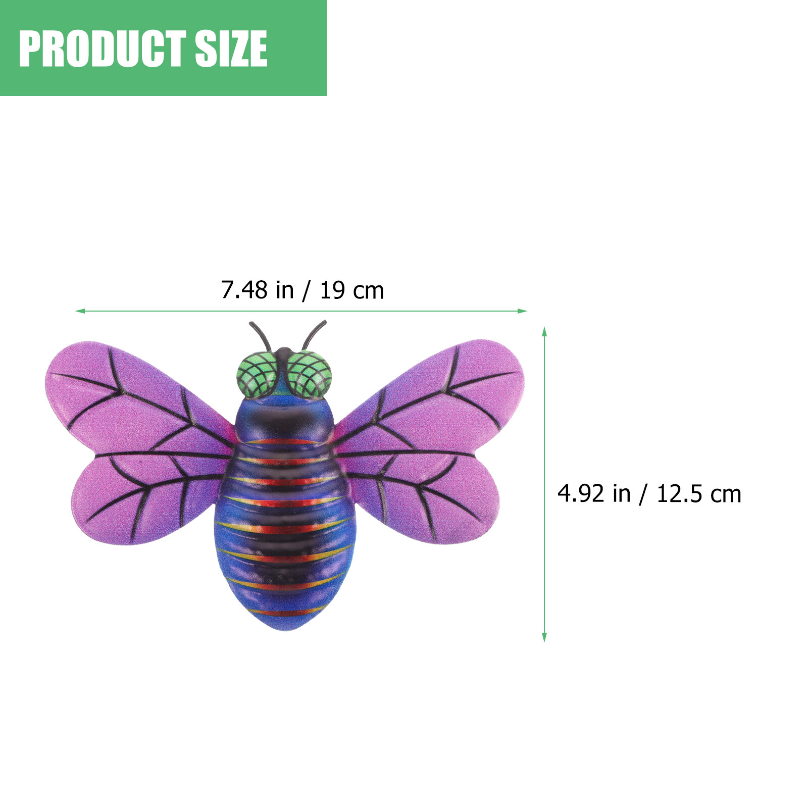 4 Штуки Украшение В П Forme De Abeille Нa Стену Декоративные Фигурки Пчел Для Дома 19x12.5x1 Cm