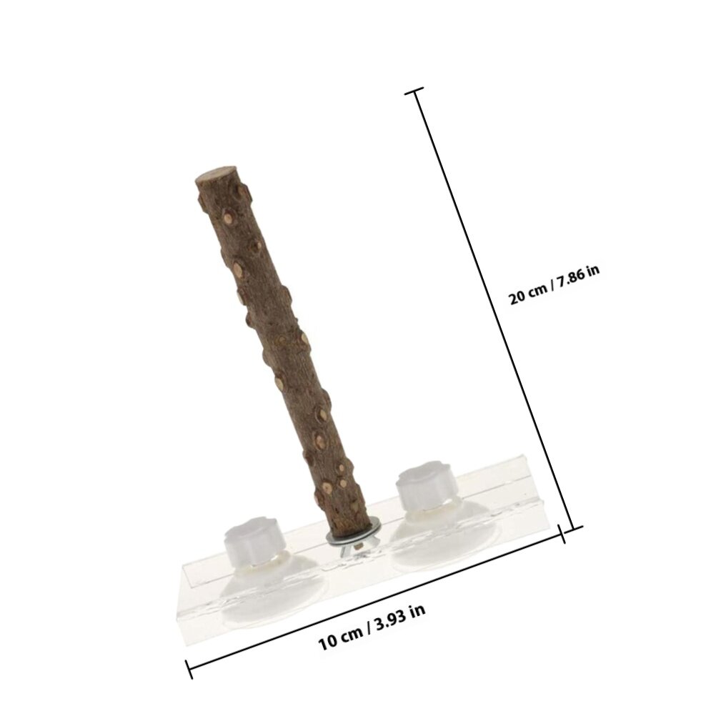 Попугайская Опора С Диском Для Крепления Игрушка Для Птиц 20x10cm