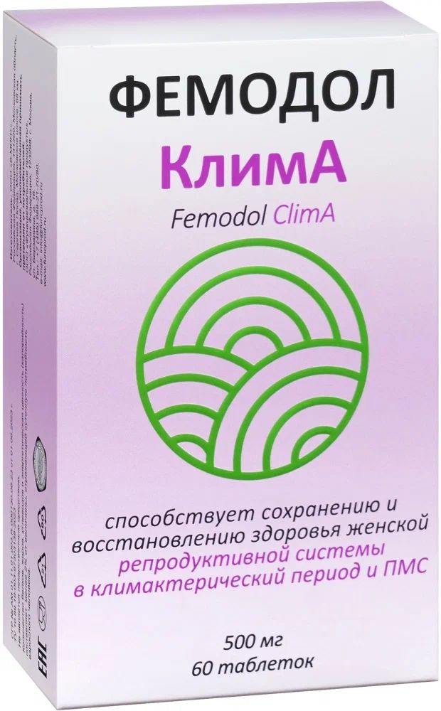 БАД Фемодол КлимА, 60 шт, 500 мг — фото 1