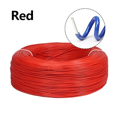 UL1007 медный провод 26-14 AWG 18AWG, Красный, Red, 10 meters