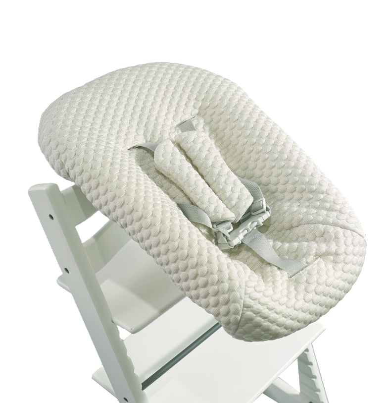 Чехол для детской люльки Stokke New Born Set бежевый, ткань А-класс прохладная с хлопком и страховочным ремнем