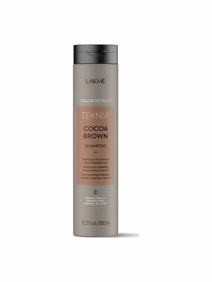 Шампунь для обновления цвета Lakme Teknia Refresh Cocoa Brown для коричневых оттенков волос, объем 300 мл