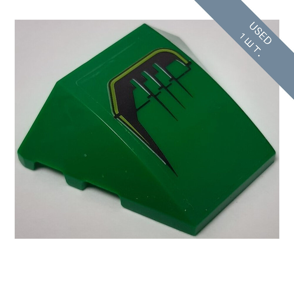 Деталь конструктора LEGO 64225pb030L · Green · 1 шт.