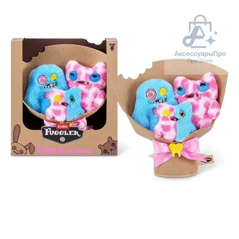Fugg Bouquets Flower Plush Toy, Корзина с цветами , идеальный подарок на День святого Валентина и в честь юбилея