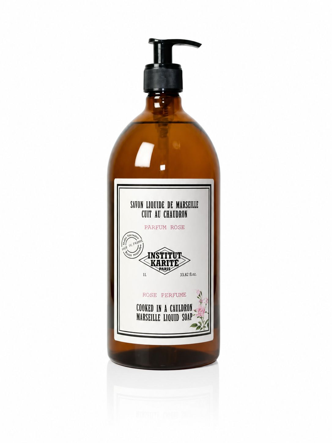 Жидкое мыло Institut Karite Liquid Soap Rose с нежным ароматом розы, 1000 мл