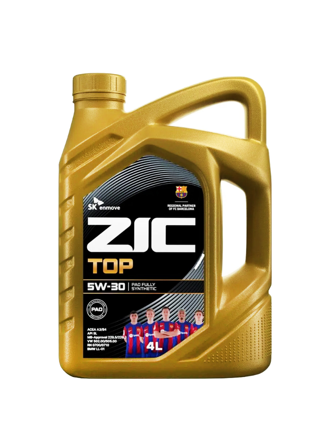 ZIC TOP 5W-30 4л синтетическое моторное масло — премиальная защита вашего двигателя