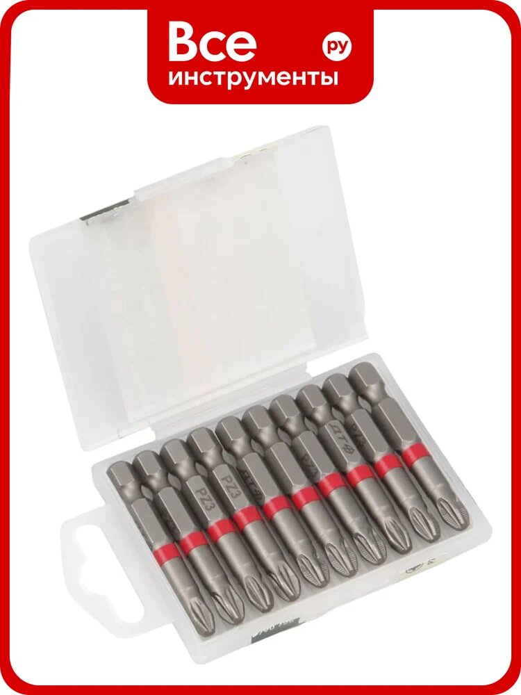 Бита Дело Техники 1/4", PZ3 × 50 мм, 10 шт. 790825