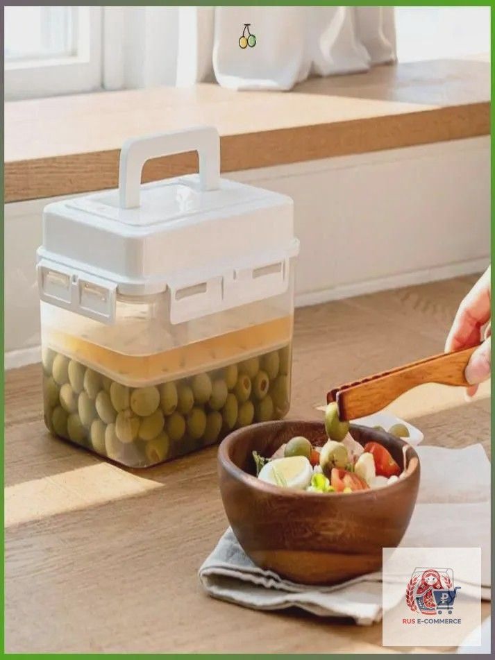 Кадка для засолки 5 л пластик bpa free, диаметр 24 см