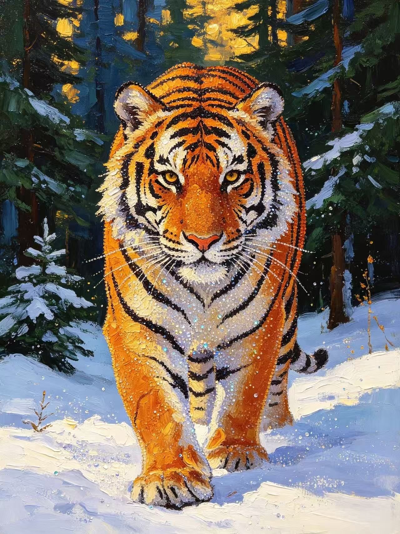 1комплект DIY 5D-рисунок из алмазов без рамки