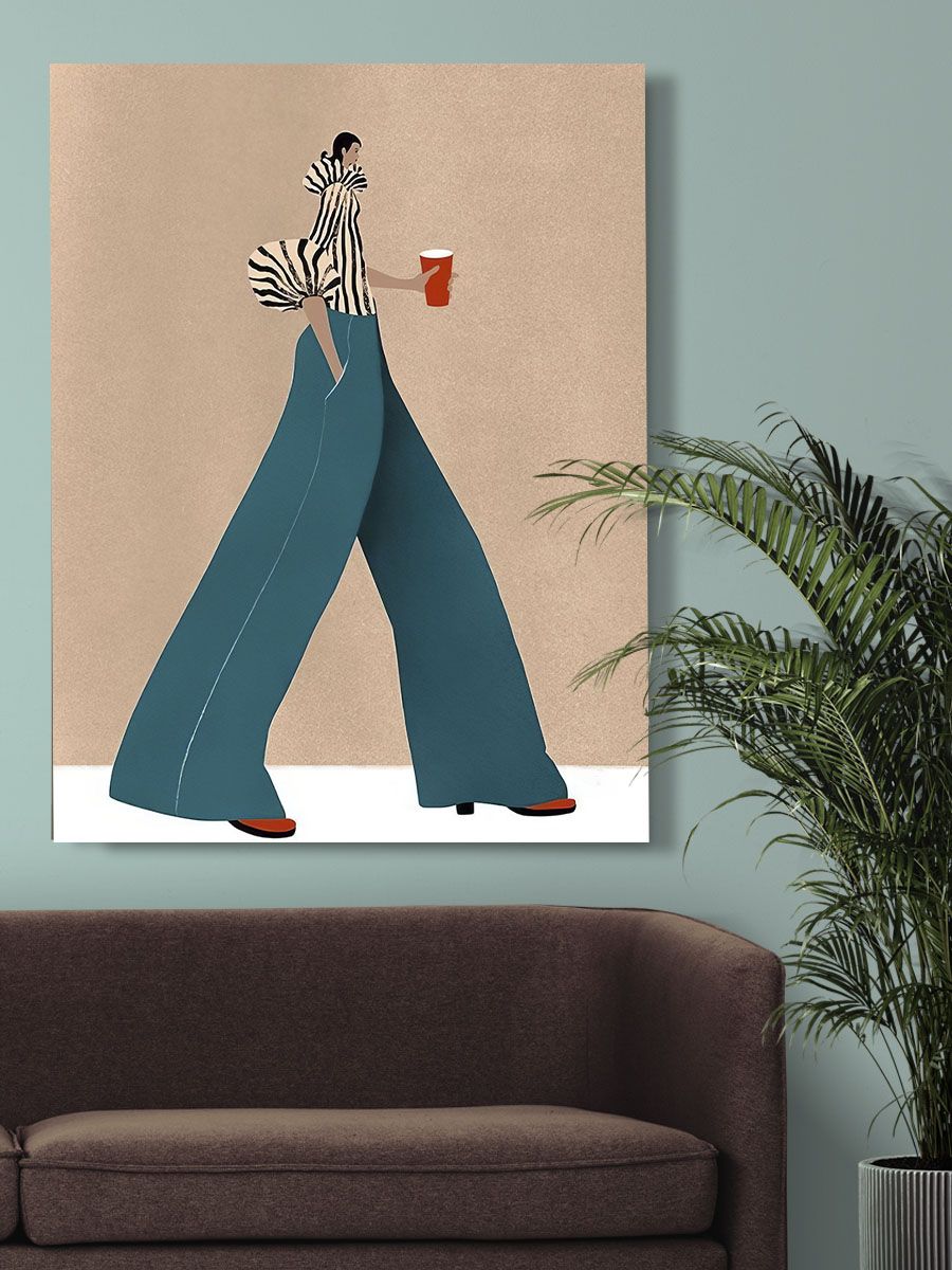 Картины на стену для интерьера 60х80 Сюрреализм современный стиль сканди девушка