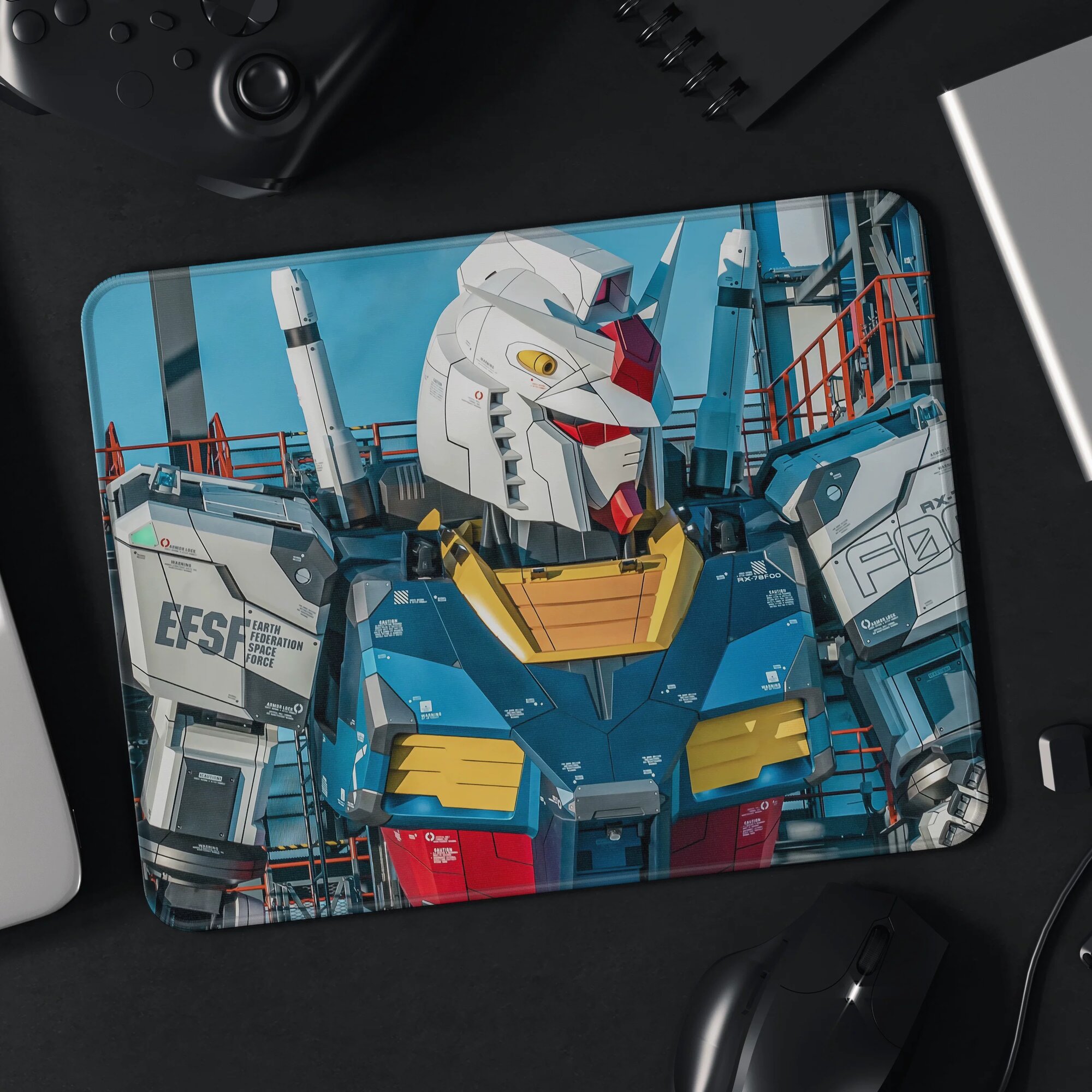 Коврик для мыши Гундам RX-78-2 8,5 мм толщиной 30x25 см для игр FPS и CS