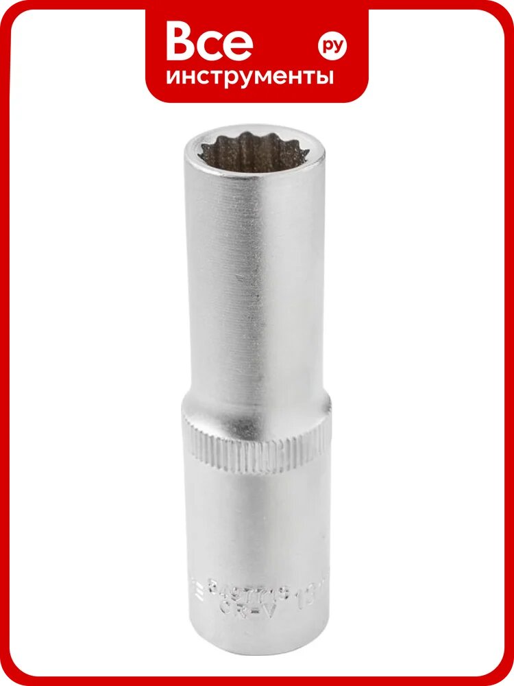 Головка торцевая 12-гранная 13 мм, 1/2", глубокая L=75 мм ROCKFORCE RF-5497713(11588)