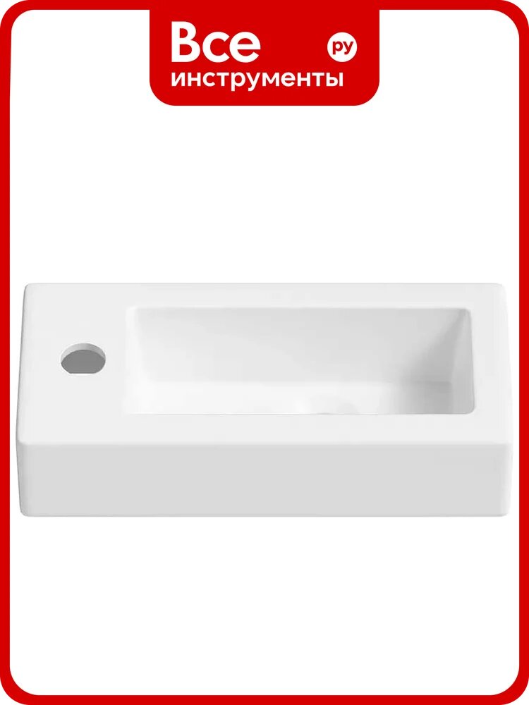 Настенная или накладная раковина Lavinia Boho Bathroom Sink, рукомойник 37х18 см, с отверстием под смеситель 33311017