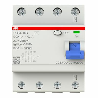 Выключатель дифференциального тока (УЗО) F204 A S-100/0.1 ABB 2CSF204201R2900