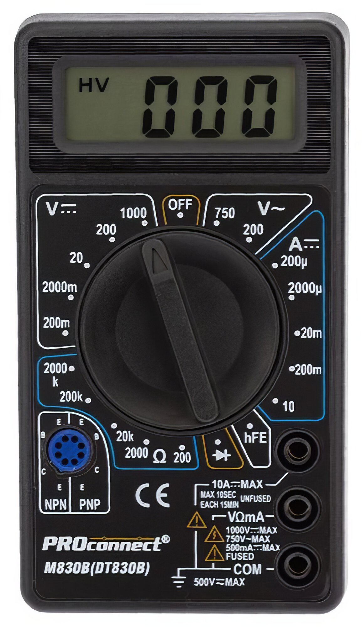 Мультиметр портативный M830B DT830B