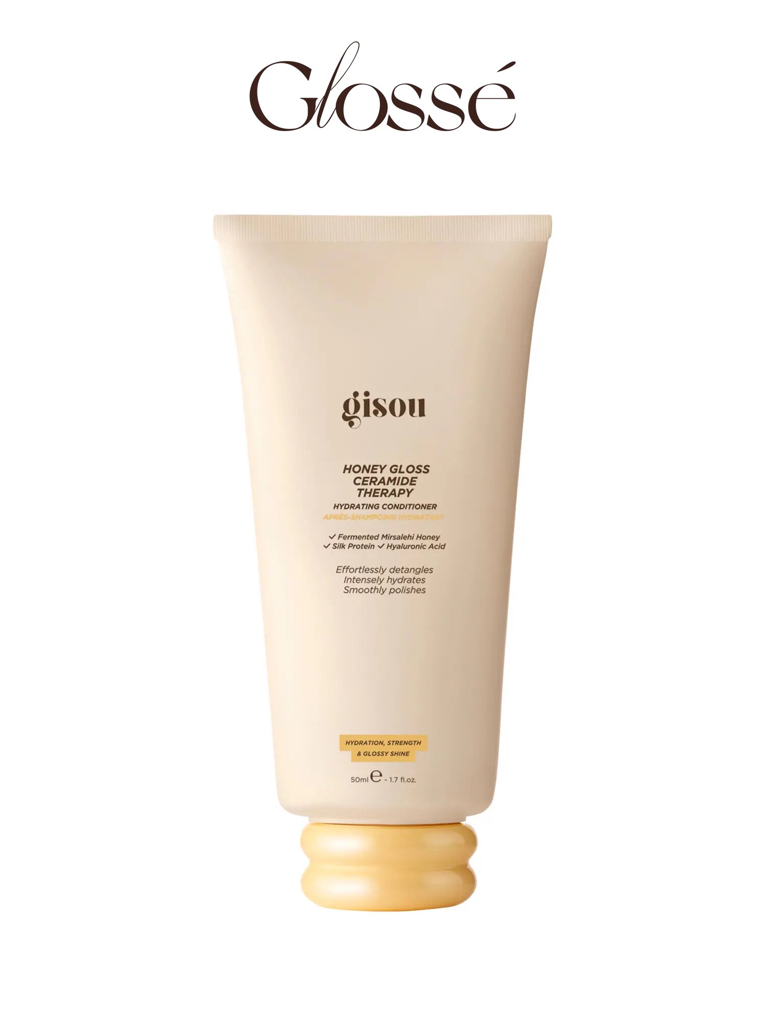 Gisou кондиционер для волос Mini Honey Gloss Ceramide Therapy Hydrating Conditioner, 50 мл.