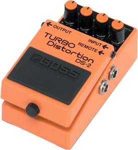 Педаль Turbo Distortion BOSS [DS-2] для гитары/клавиш с двумя режимами Turbo: I (мягкий) и II (агрессивный). Регуляторы: DIST, LEVEL, TONE. Питание: 9 В (Крона/адаптер), размеры: 73x129x59 мм, вес: 440 г.