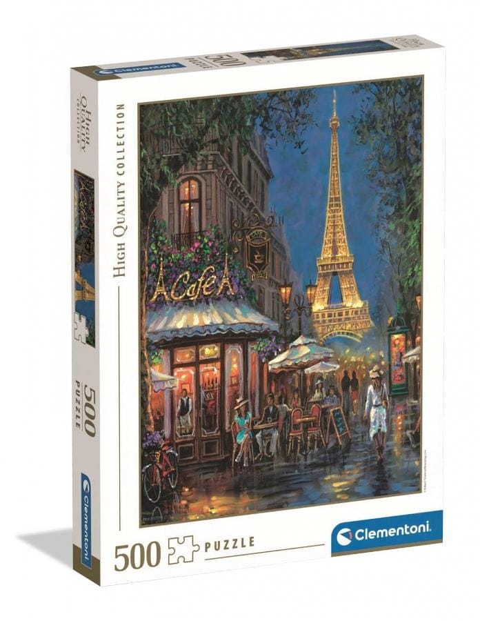 Пазл Clementoni high quality night at the eiffel cafe, 500 элементов