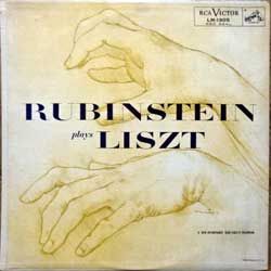 Винил LP RUBINSTEIN, LISZT 'Rubinstein Plays Liszt' (1956 Canada press, RCA Red Seal labels, RCA innersleeve, LM-1905, ex-/ex)