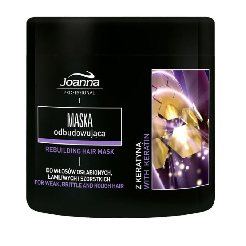 Маска для волос Joanna Professional, с кератином для ослабленных, ломких и жестких волос, 500 г
