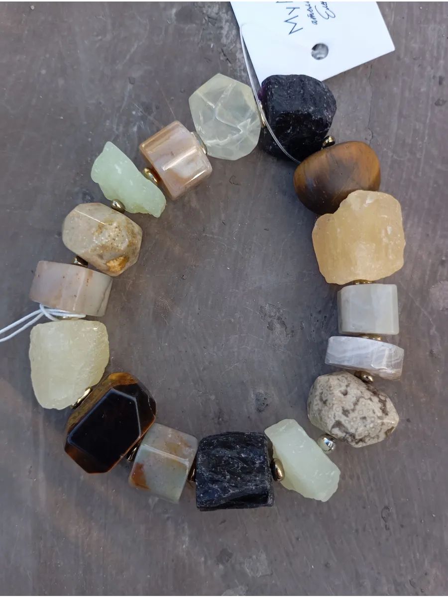 Браслет myartofstones, агат, яшма